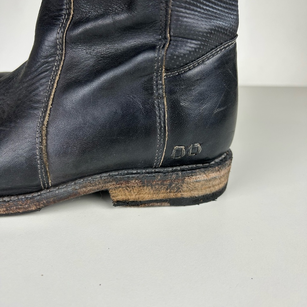 BED STU ANNETTE MOTO COMBAT DISTRESSED MID CALF LEATHER BOOTS SIZE 7 - Picture 9 of 10